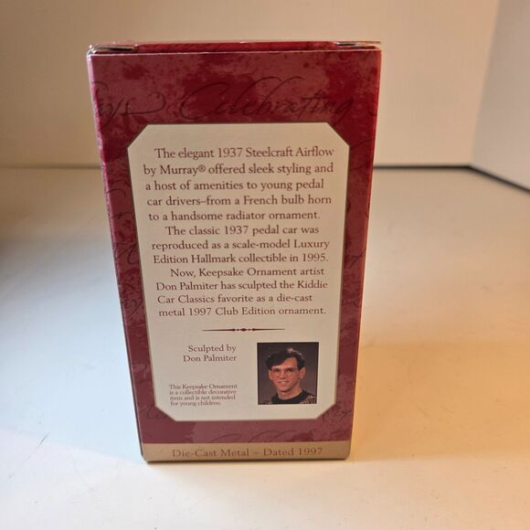 Hallmark Keepsake Ornament 1937 Steelcraft Airflow by Murray 1997 - Picture 3 of 6